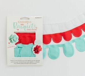 Kimberbell - Mini Bouquet White, Red and Teal