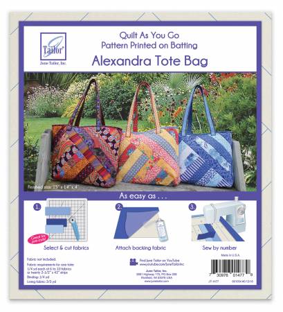 June Tailor - Quilt As You Go - Alexandra Tote Bag
