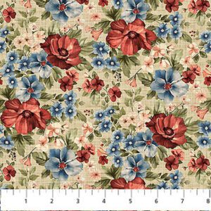 Northcott - Farmhouse Linen Floral