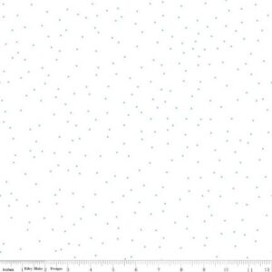 Riley Blake - Pin Dot Aqua