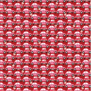 Poppie Cotton - Hey Love Bug Beep Red