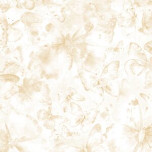 Lumen Fabrics - Flight of Fancy Butterfly Wishes Cream