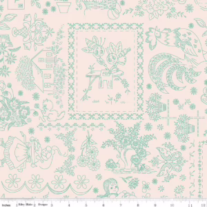 Riley Blake - Lori Holt Berry & Sage Latte Embroidery