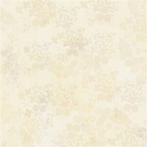 Clothworks - Fleur de Rose Leaves Cream