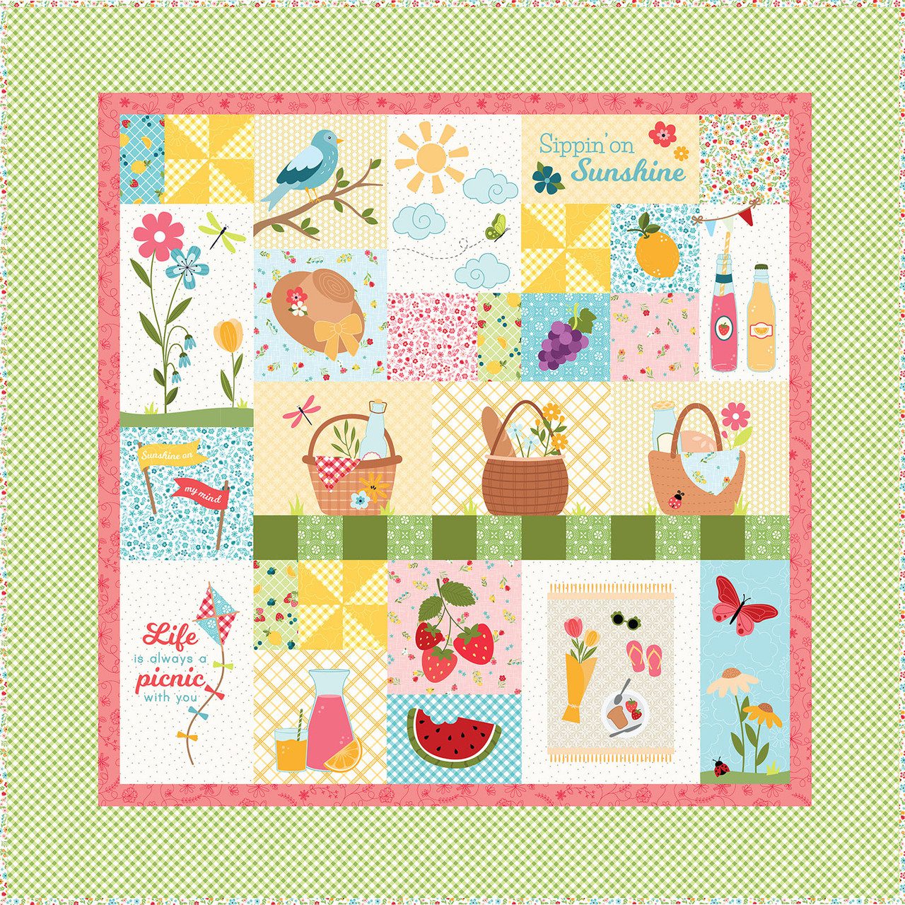 Kimberbell - Sippin on Sunshine Fabric Kit
