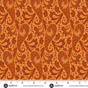 Andover - Nightfall Orange Paisley