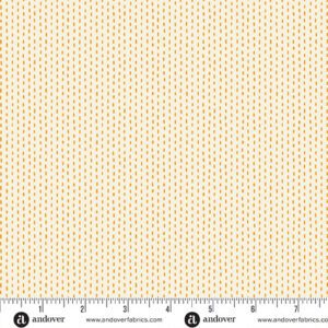 Andover - Nightfall Cream/Orange Stitch Line
