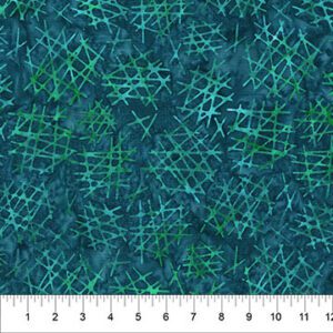 Northcott - Abstraction Hatch Teal