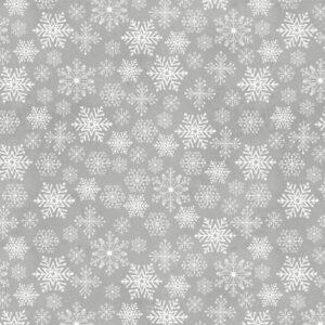 Lumin Fabrics -  White Owl Snowflakes