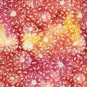 Island Batiks - Crazy for Daisies Collection Large Daisies Orange