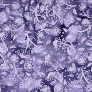 Island Batiks - Crazy for Daisies Collection Daisies Purple