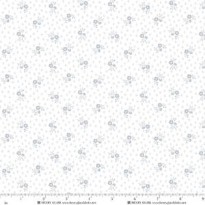 Henry Glass - White on White Ditsy Floral