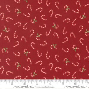 Moda - Holiday Cheer Candy Cane Red