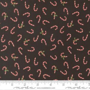 Moda - Holiday Cheer Candy Cane Black