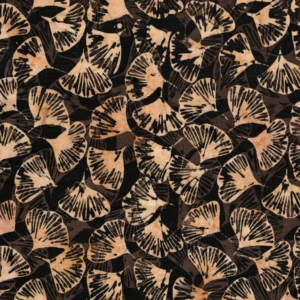 Island Batik - Tossed Petals Black Batik