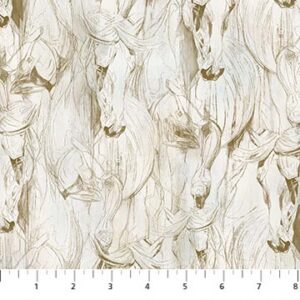 Northcott - Shadow & Light Horse Toile