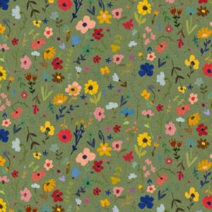 3 Wishes Fabrics - Every Home Every Cat Cat Nip Floral