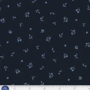 P & B Textiles - Novella Dainty Sprig Navy
