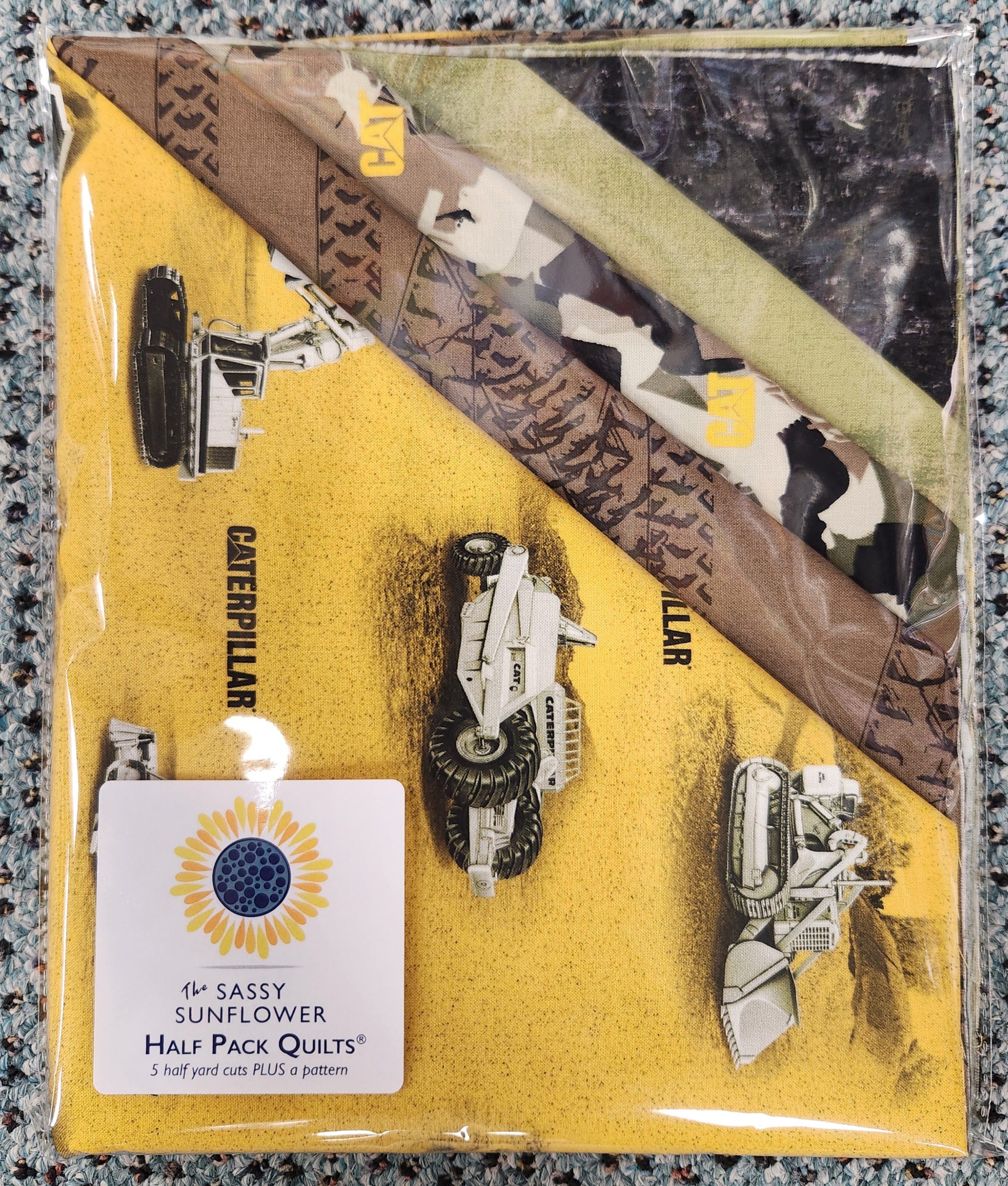 Sassy Sunflower Half Pack Quilt Kit- "Caterpillar"