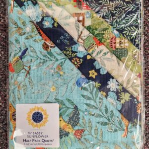 Sassy Sunflower Half Pack Quilt Kit- "Paper Hamlet"