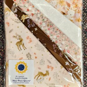 Sassy Sunflower Half Pack Quilt Kit- "Deer Wild"