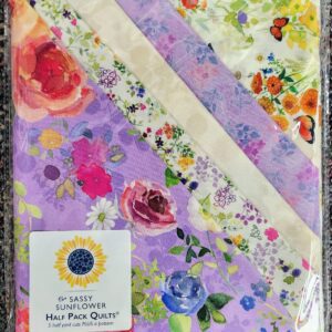Sassy Sunflower Half Pack Quilt Kit- "Fleur De Rose"