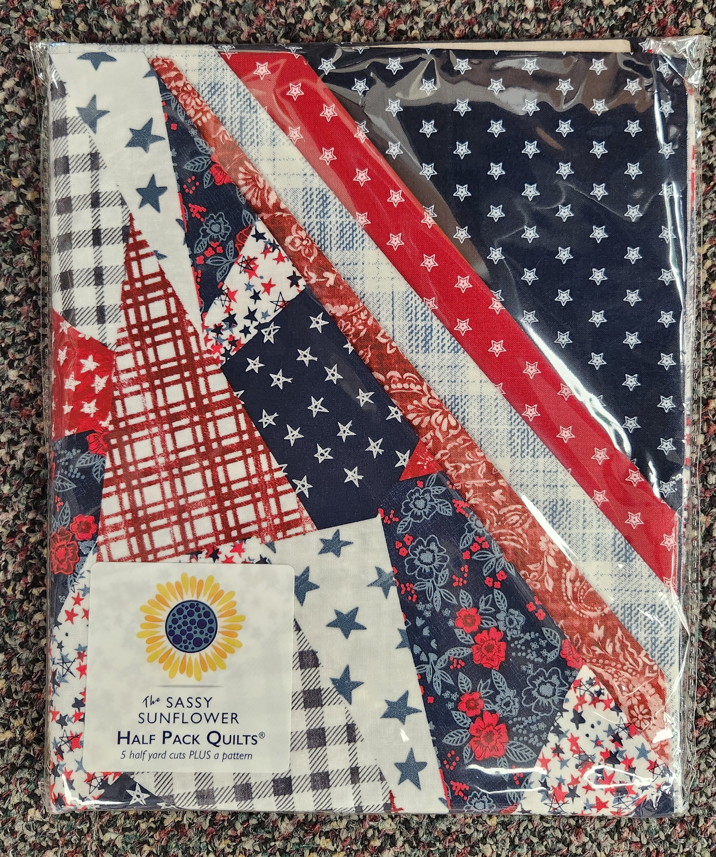 Sassy Sunflower Half Pack Quilt Kit- "Pieces of America"