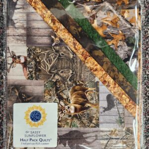 Sassy Sunflower Half Pack Quilt Kit- "Buck Wild"