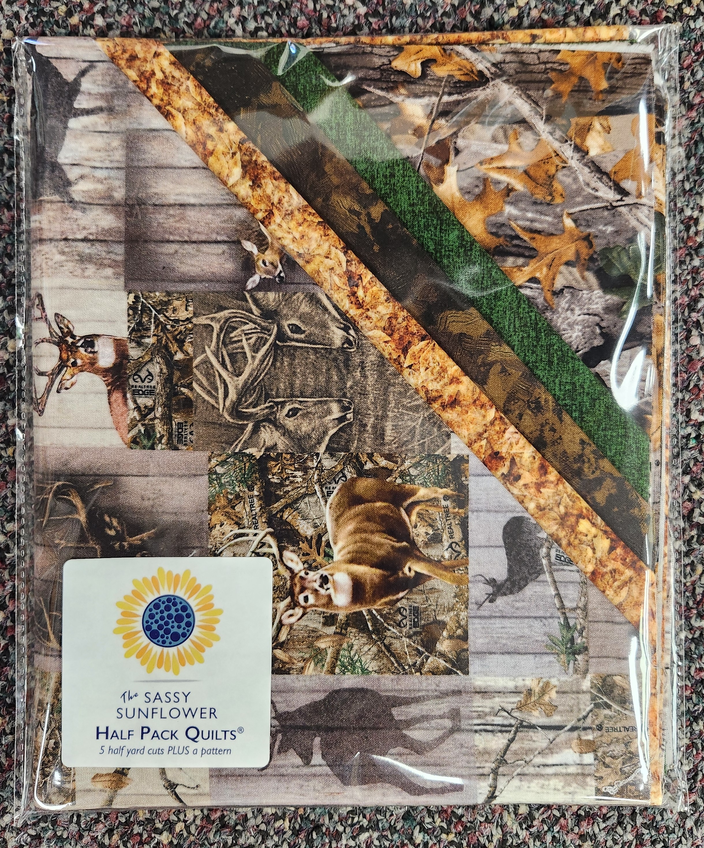 Sassy Sunflower Half Pack Quilt Kit- "Buck Wild"