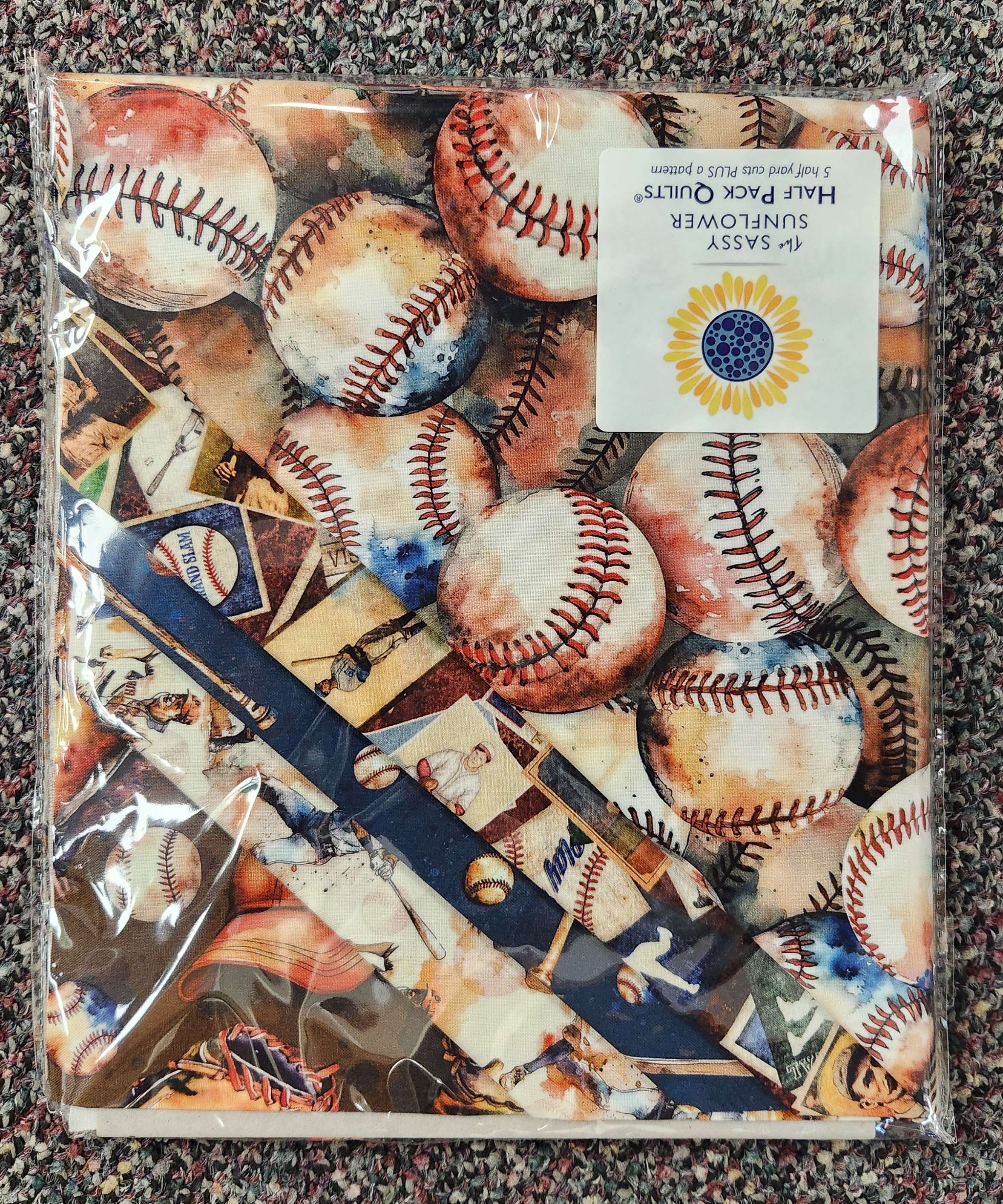 Sassy Sunflower Half Pack Quilt Kit- "Game Day"