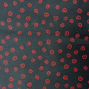 Timeless Treasures - Nebraska Red and Black Swirls NIFS PRE-ORDER February 2027