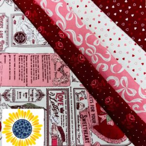 Sassy Sunflower Half Pack Quilt Kit- "Je Taime"