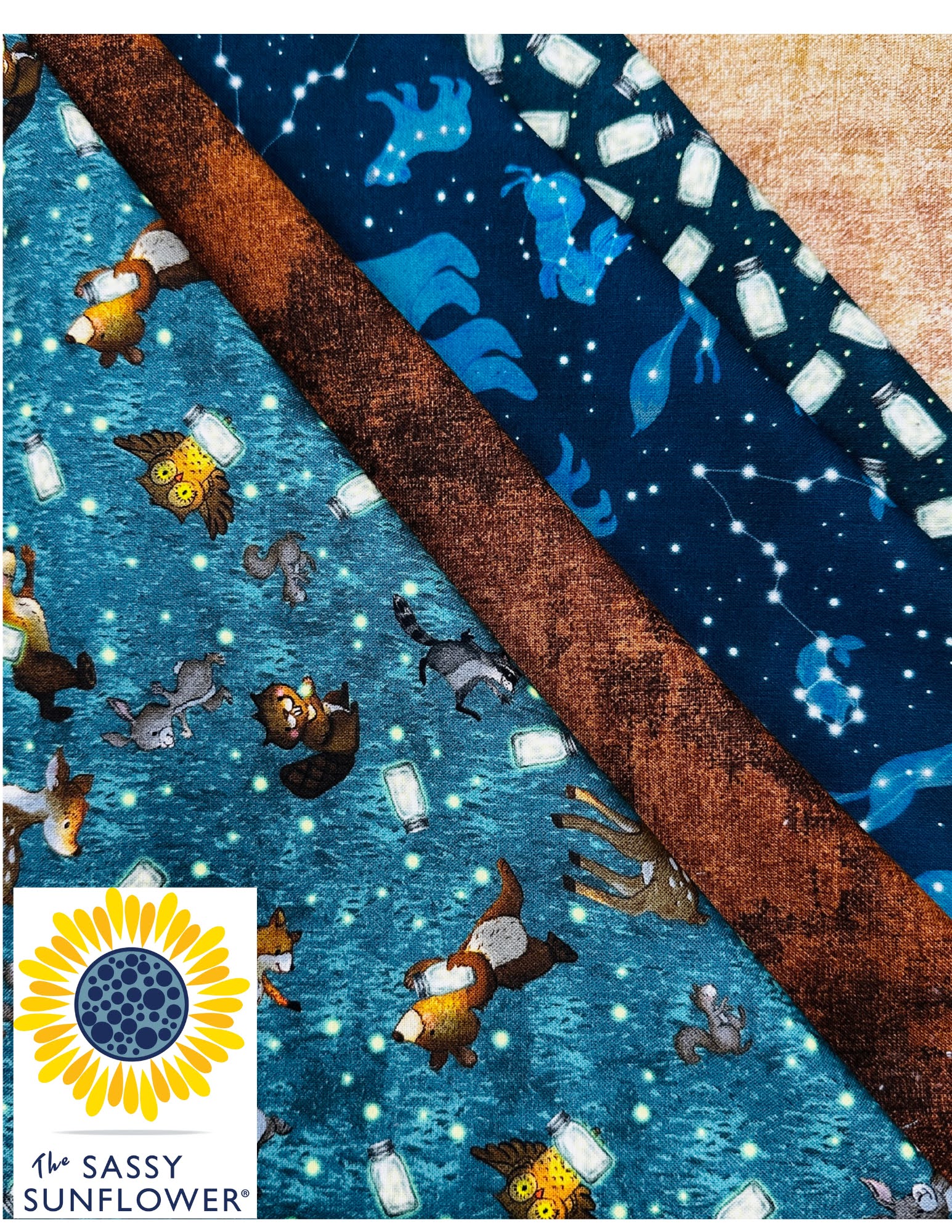 Sassy Sunflower Half Pack Quilt Kit- "Happy Campers"