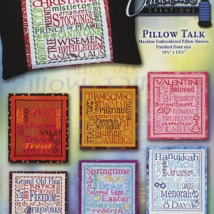 Claudia's Creations - Machine Embroidery Pillow Talk CD