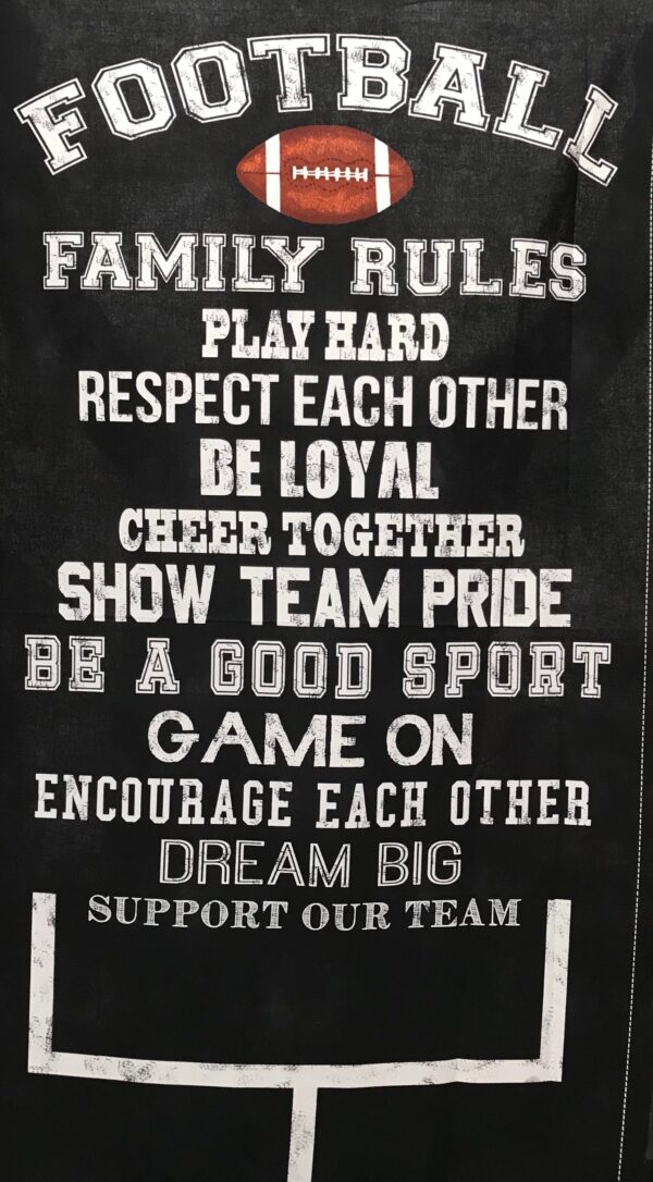Football Family Rules Panel