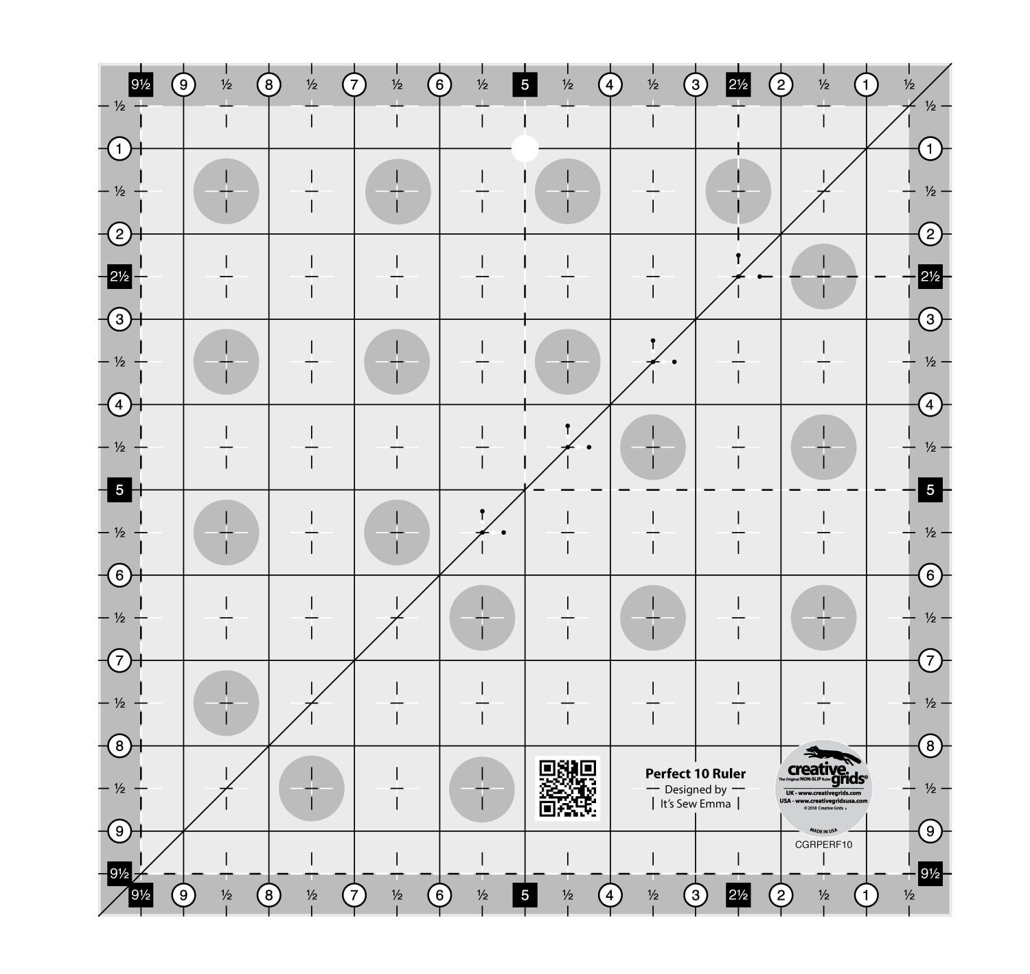 Rulers - Non Slip - Creative Grid - Perfect 10 Ruler