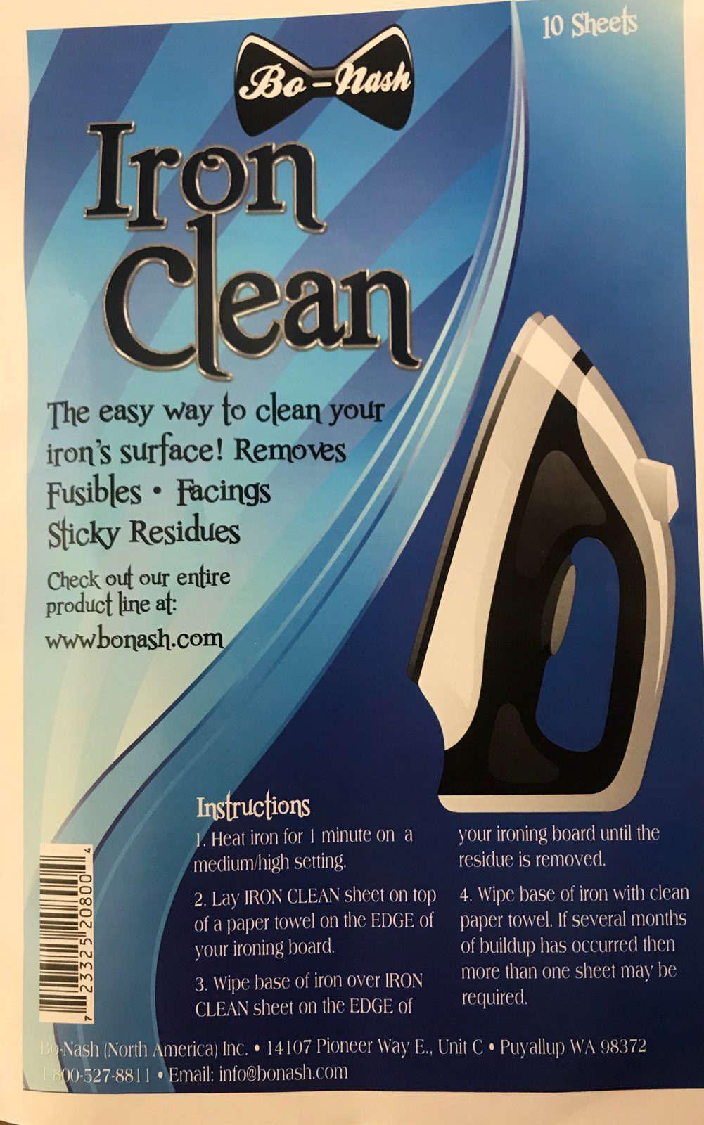 Bo Nash Iron clean - 10 Sheets