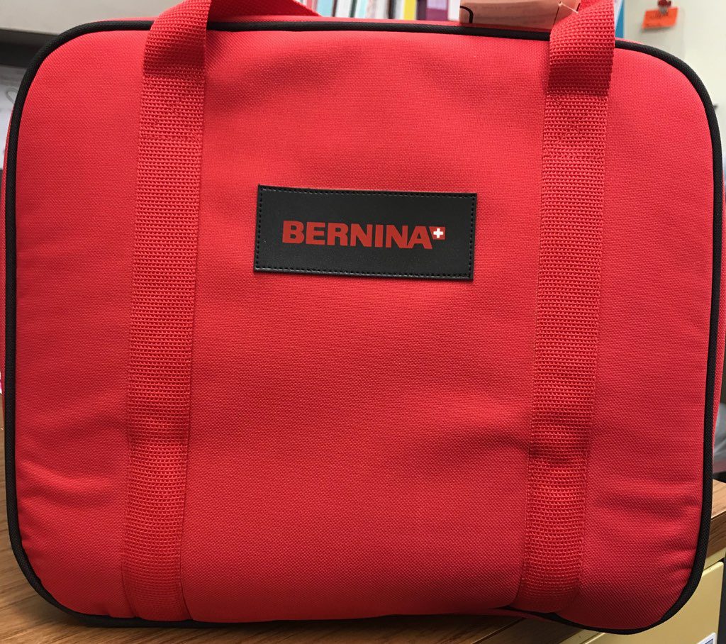 Bernina - Red Fabric Serger Tote