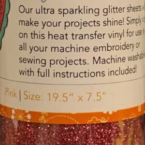 Kimberbell Applique Glitter Sheets - Pink