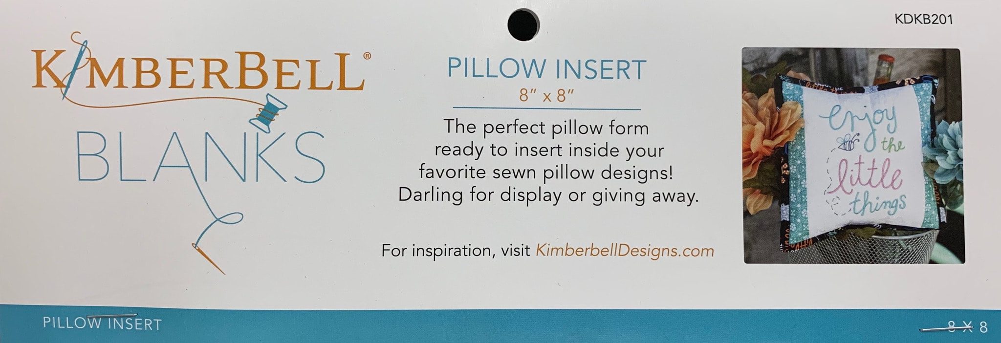 Kimberbell Pillow Insert - 8"x8"