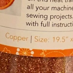 Kimberbell Applique Glitter Sheets - Copper