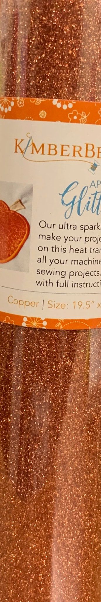 Kimberbell Applique Glitter Sheets - Copper