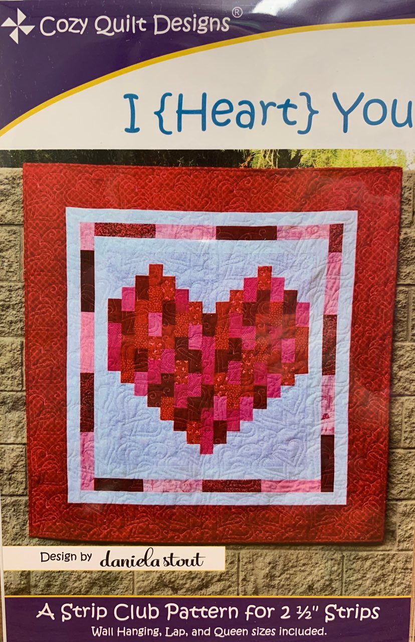 Cozy Quilt Designs - I (Heart) You Pattern