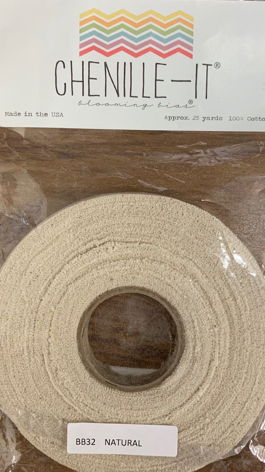 Chenille It - 3/8" x 25 yrds - natural