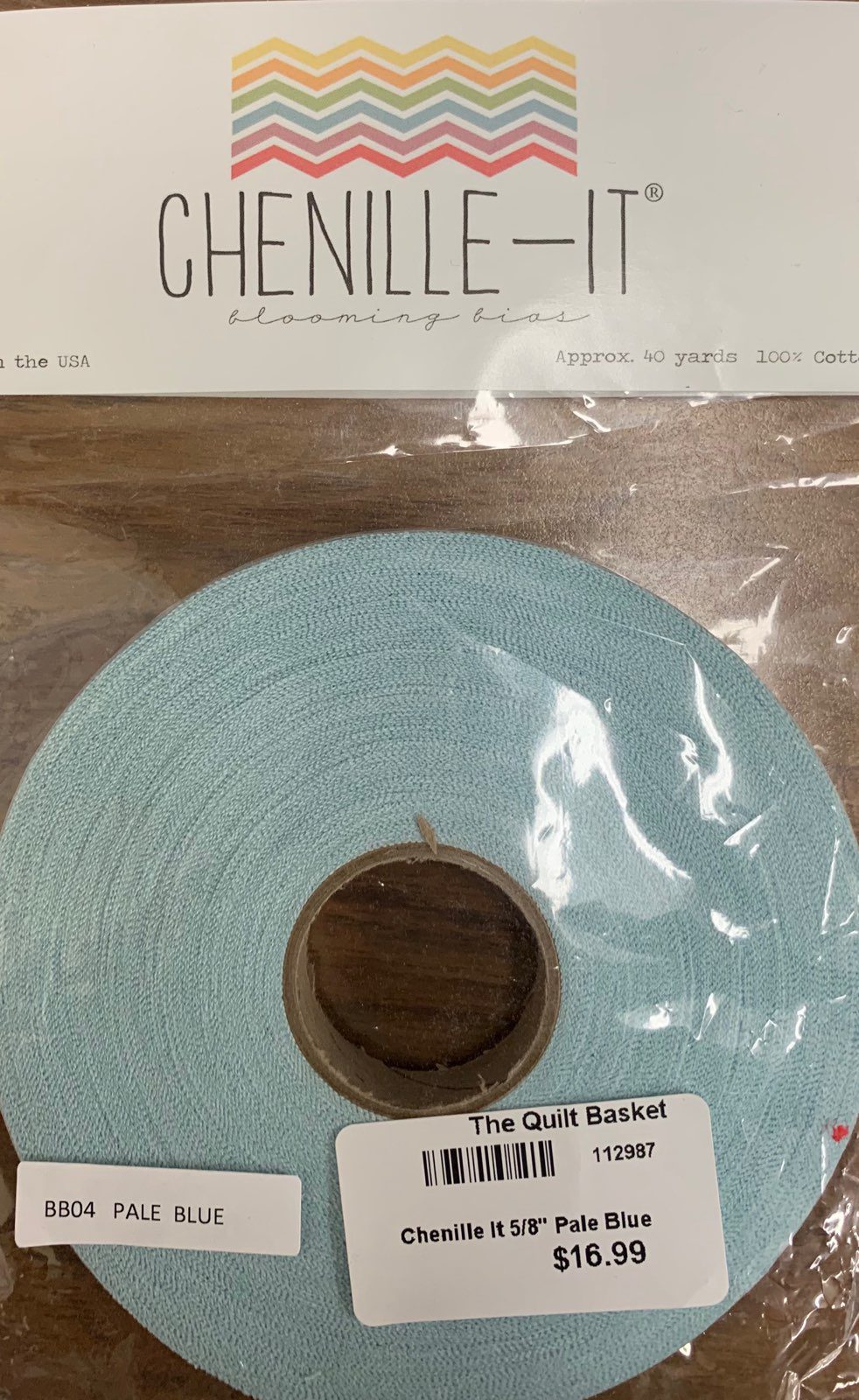 Chenille It - 5/8" x 40 yrds - Pale Blue