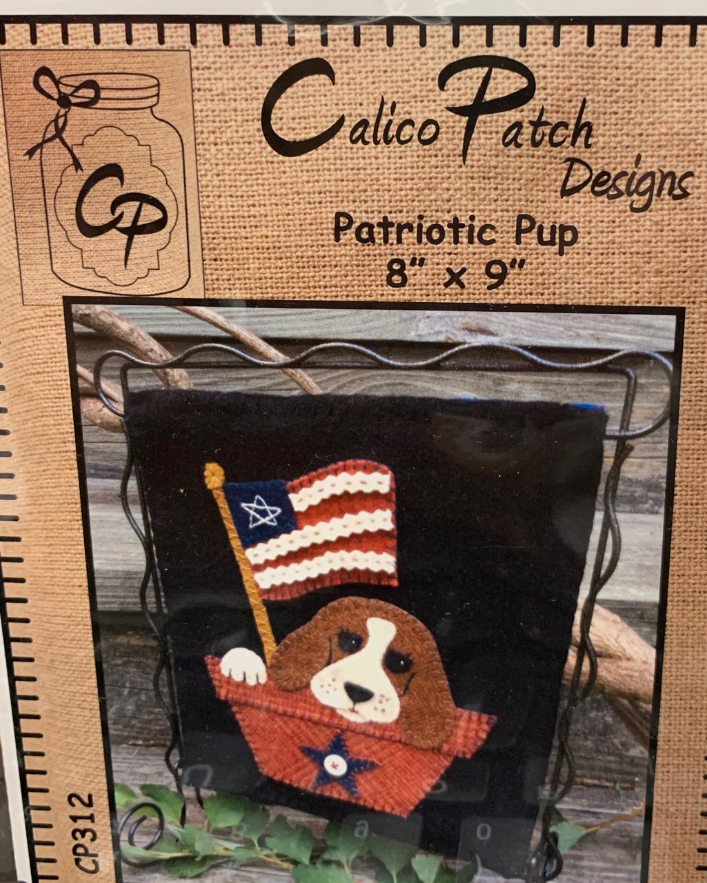 Patriotic Pup 8"x9"