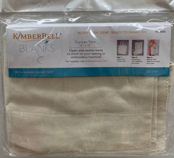 Kimberbell Canvas Tote 12"x15"