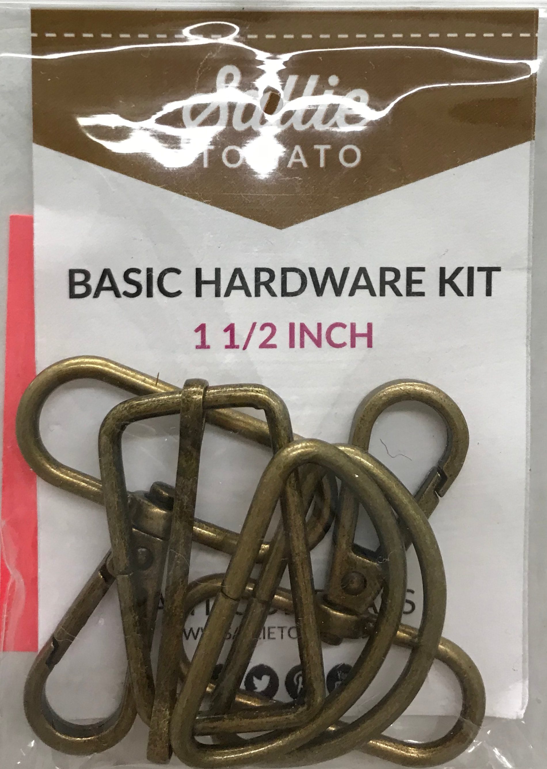Basic Hardware Set - 1.5" - Antique
