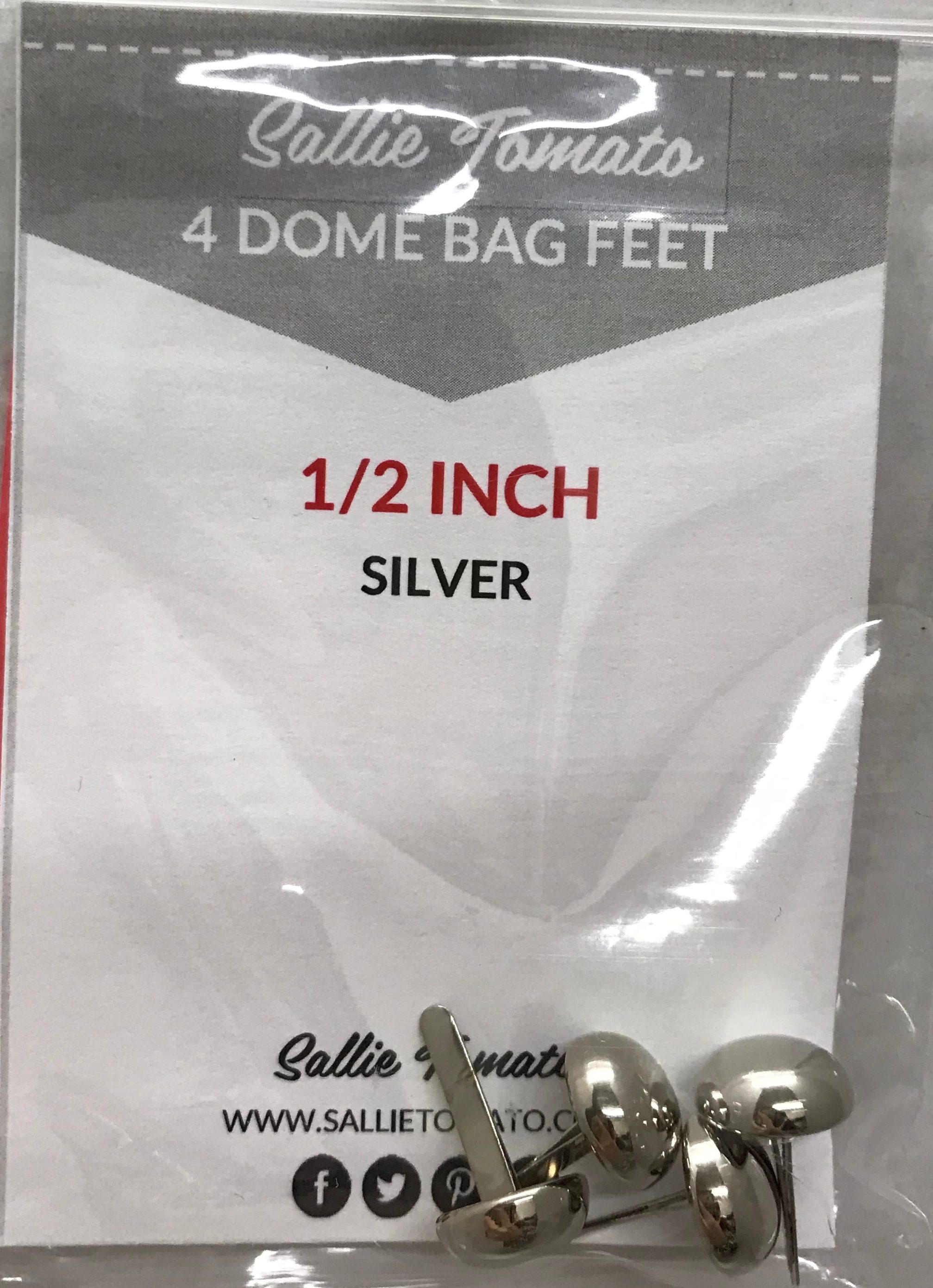 Dome Bag Feet - 1/2" - Nickel