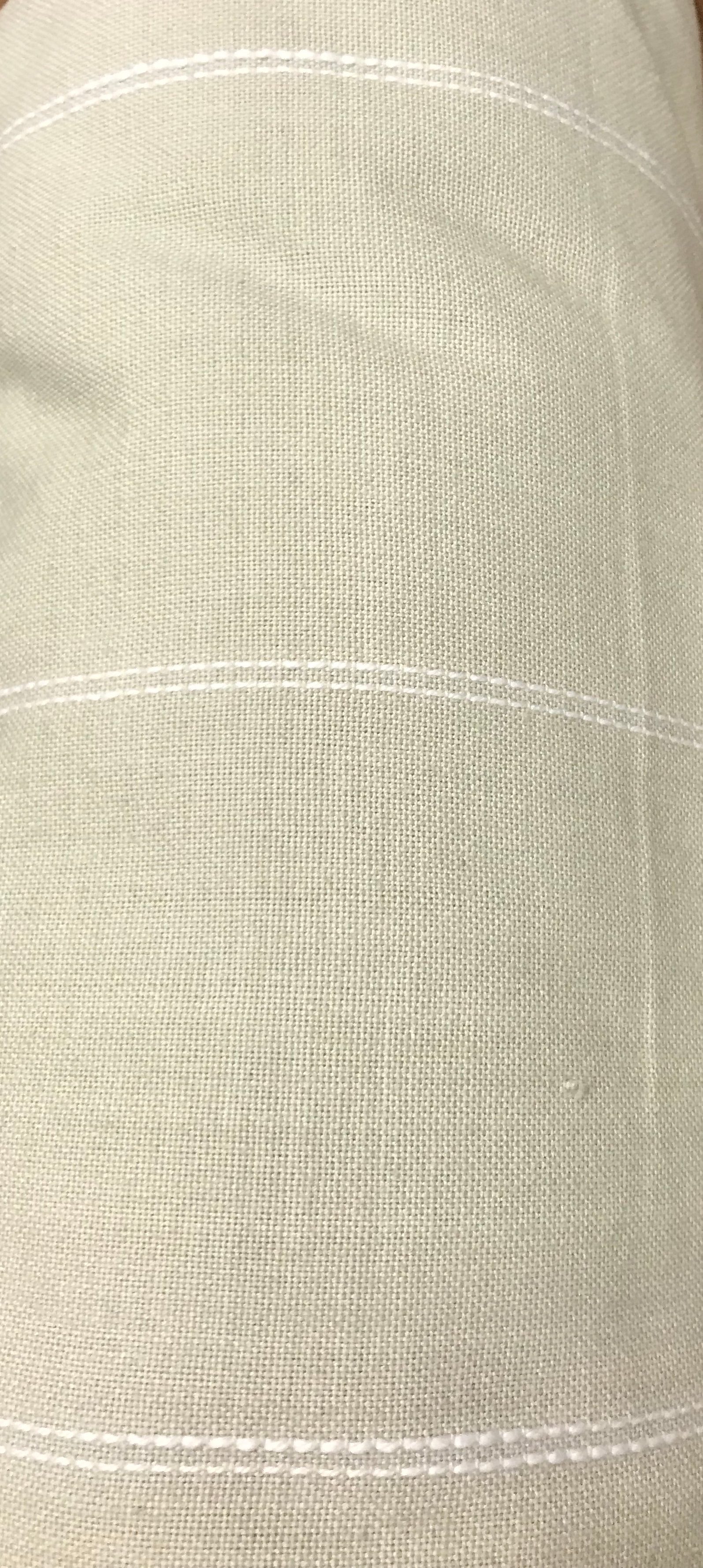 Picnic Point Tea Toweling - Linen - Grey/White